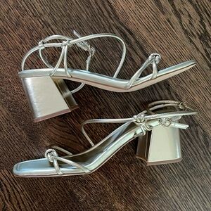 Marc Fisher Gold block heels